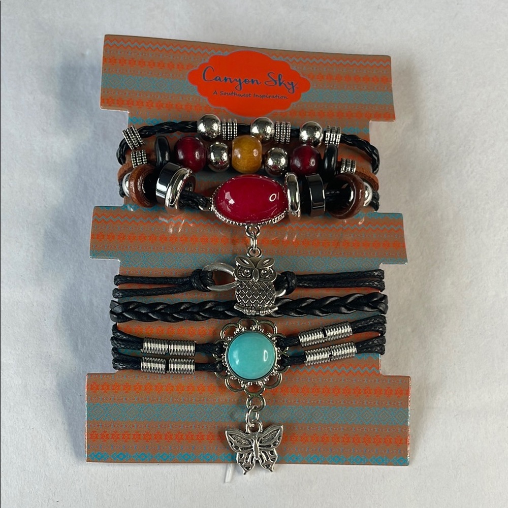 Canyon Sky Beaded Bracelet Set with‎ Charms